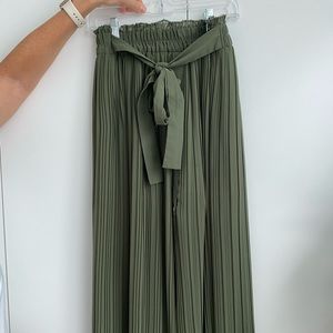 Maxi Olive Green Skirt from Zara